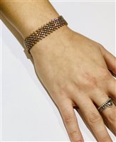 Bracciale Facet Barcelona Donna Tessuto Brillanti in Oro rosa Diamante 8.9 Ct TSGPN500 - TSGPN500